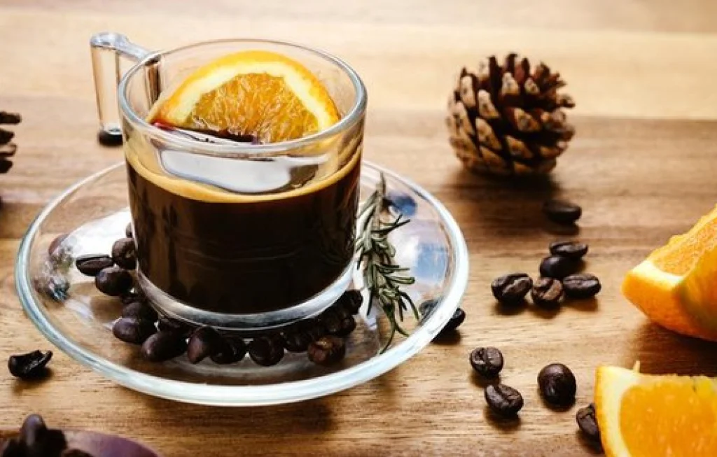 kopi hitam kulit jeruk