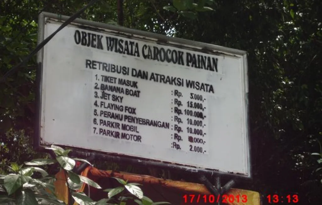 Retribusi Pantai Carocok